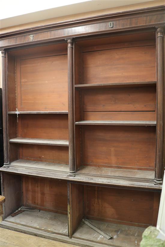 A Regency open bookcase, W.188cm
